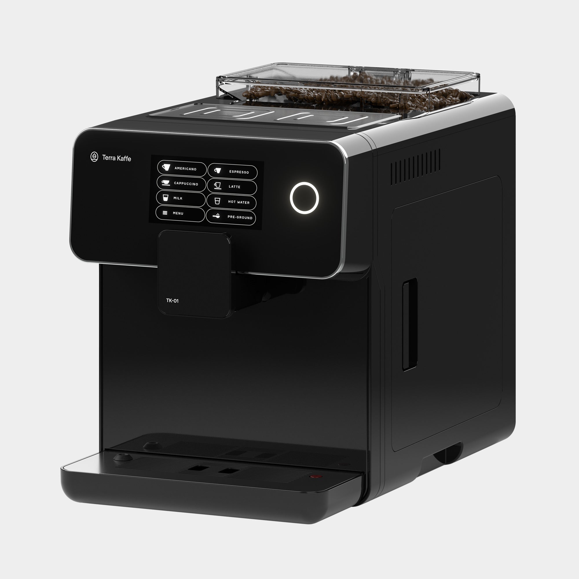 Terra Kaffe | Black TK-01 Super Automatic Espresso Machine